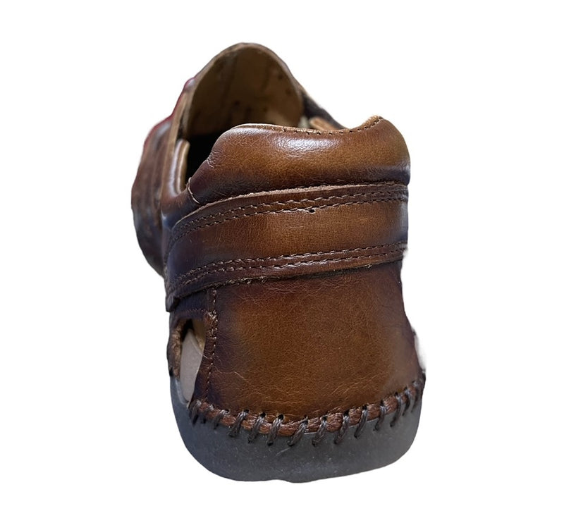 LOBO SOLO Men's SANDALIA  6597 LEATHER TUMBLED PREMIER CAMEL