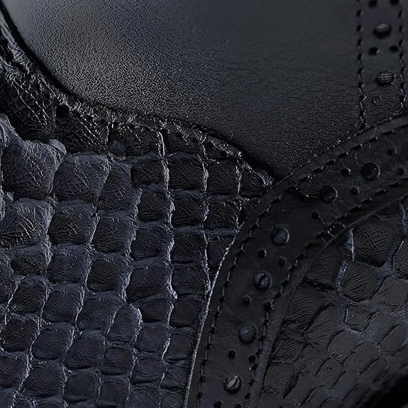 CUADRA Men's Grey Python R/ Black Cowhide Boot FC880