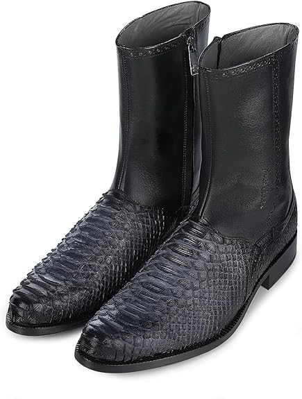 CUADRA Men's Grey Python R/ Black Cowhide Boot FC880