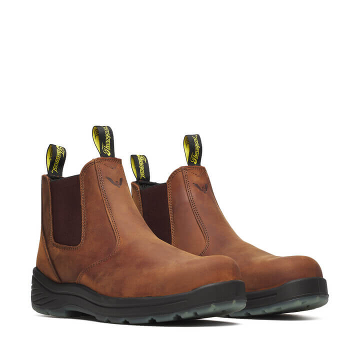 THOROGOOD Men's Thoro-Flex Series 6″ Composite Toe Quick Release Pull-on with Translucent Bottom 804-3166