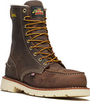 THOROGOOD Men's 8" Steel Toe Waterproof Moc Toe Boot , Brown