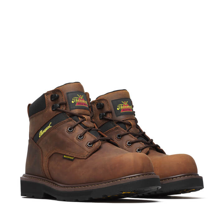 THOROGOOD Men's Job Site Series  6″ Waterproof Round Composite Toe 804-4143