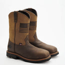 Bota de trabajo vaquera THOROGOOD impermeable de 11″ con punta de seguridad de material compuesto para hombre 804-4338
