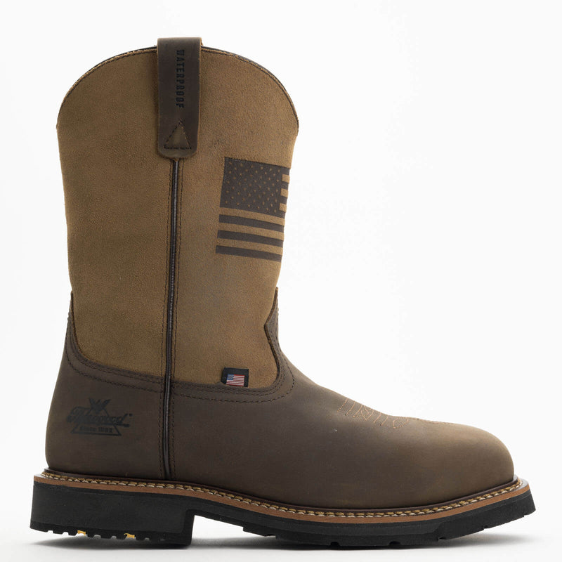 THOROGOOD Men's Waterproof 11″  Composite Safety Toe Western Work Boot 804-4338