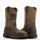 Bota de trabajo vaquera THOROGOOD impermeable de 11″ con punta de seguridad de material compuesto para hombre 804-4338