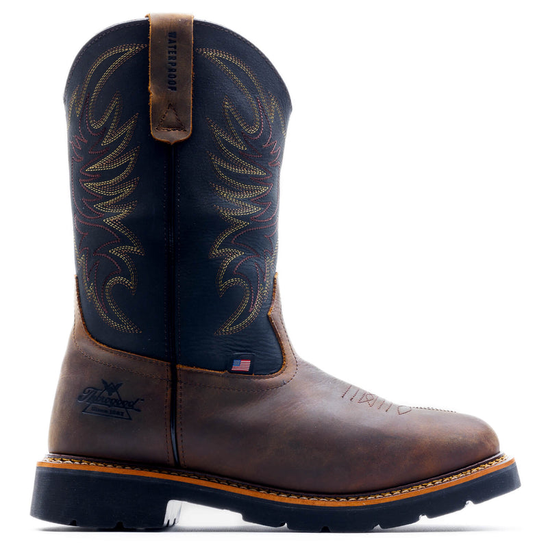 THOROGOOD Men's Wellington Waterproof 11″ Non-Safety Toe Square Toe Work Boot 814-4330