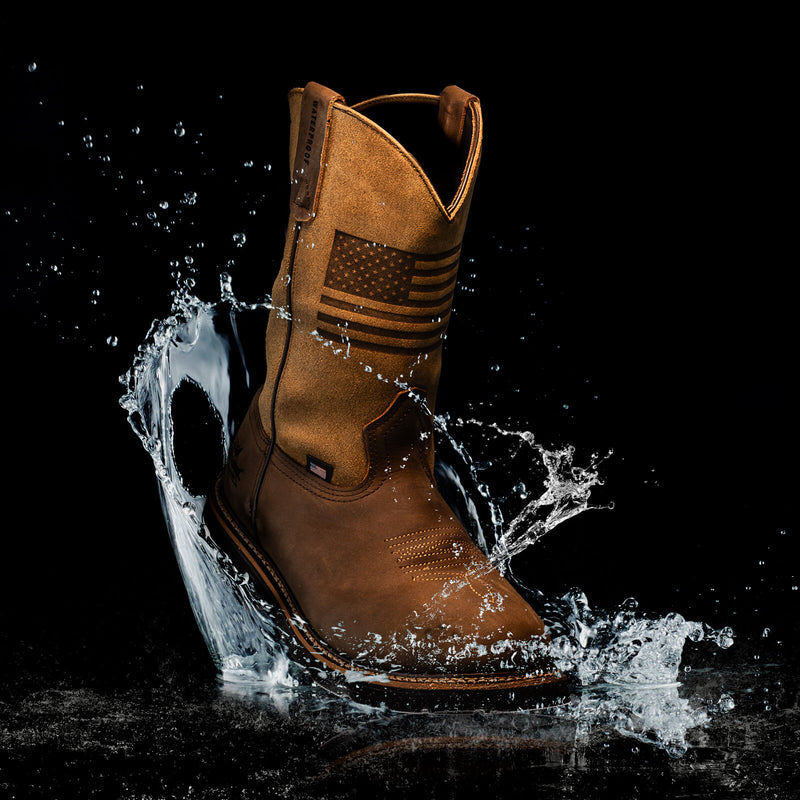 THOROGOOD Men's Waterproof 11″  Composite Safety Toe Western Work Boot 804-4338