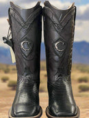 CUADRA Men's Exotic Lizard Leather Boot Western CU791