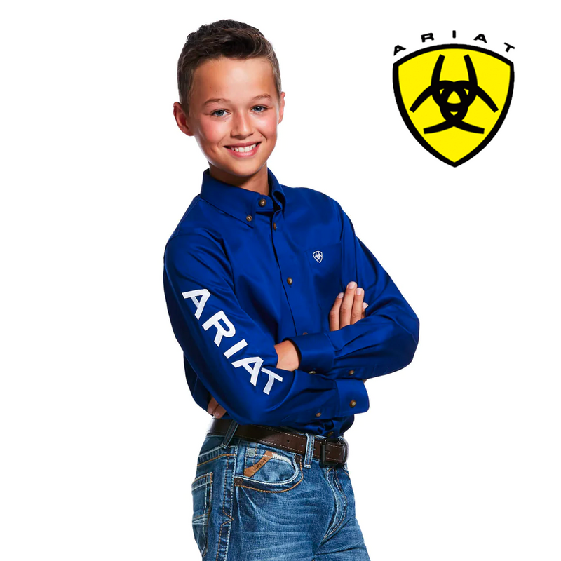 ARIAT Boy's Team Logo Twill Shirt 10030164