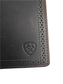 Cartera plegable ARIAT para hombre con borde perforado A35128283 