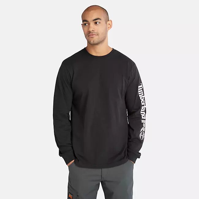 TIMBERLAND PRO Men's Core Logo Long-Sleeve T-Shirt TB0A6ESB001