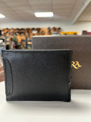 CUADRA Men's Black Exotic Elephant Woven Wallet DU376