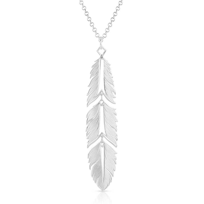 MONTANA Silversmiths Freedom Feather American Made Necklace