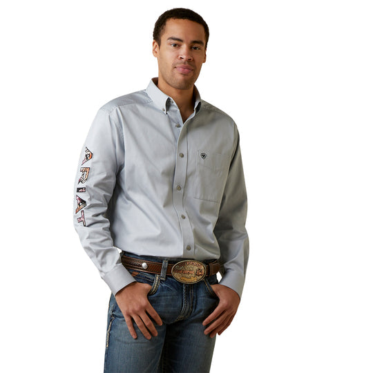 ARIAT Men's Team Logo Twill Classic LS Shirt 10044941