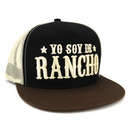 EL VIEJON Men's Yo soy de Rancho Flat Visor Cap, Brown