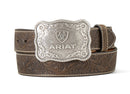 ARIAT Men's Floral Aged Bark Western Belt A1020444