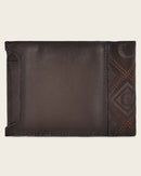 CUADRA Men's Engraved Wallet, Brown