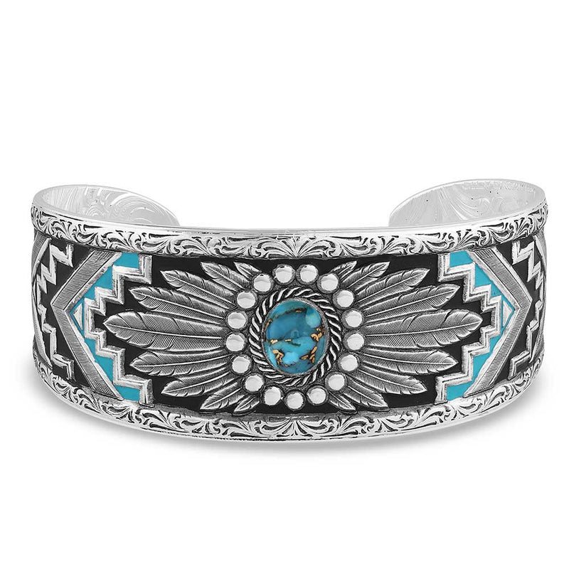 MONTANA Silversmiths Blue Spring Turquoise Cuff Bracelet