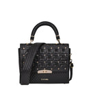 CUADRA Women's LD Black Stingray Embroidery & Crystal Bag - Black