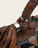 CUADRA Women's Printed Top Handle Handbag, Brown