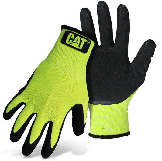 Guante recubierto de látex de alta visibilidad CATERPILLAR CAT017418 