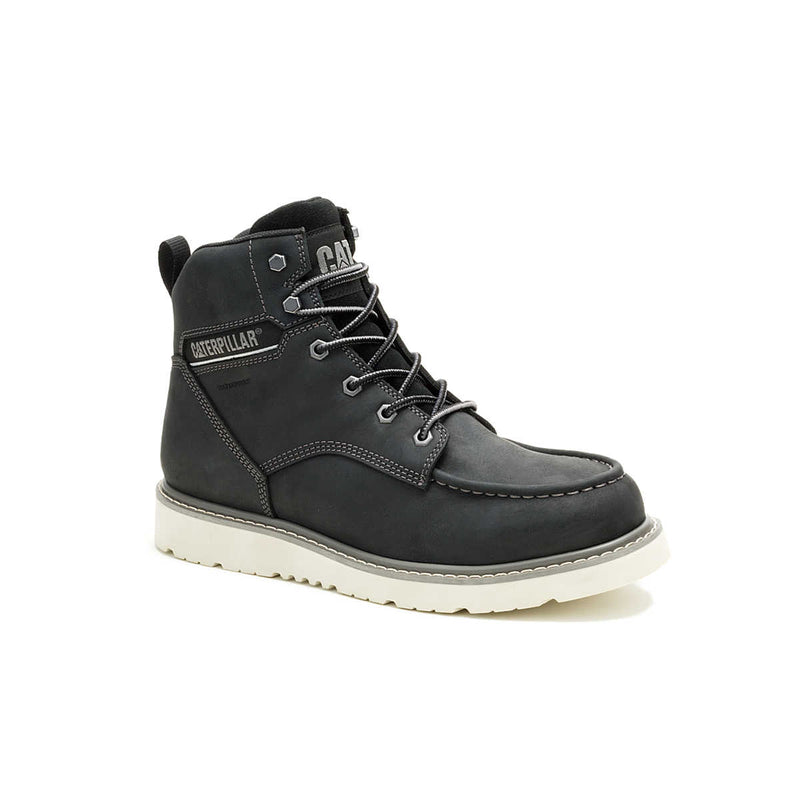 CATERPILLAR Men's Reclaimer Wedge Waterproof Work Boot, Black