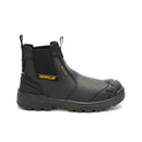 CATERPILLAR Men's Striver XL Chelsea Waterproof Steel Toe Work Boot, Black