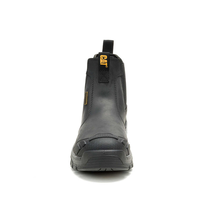 CATERPILLAR Men's Striver XL Chelsea Waterproof Steel Toe Work Boot, Black