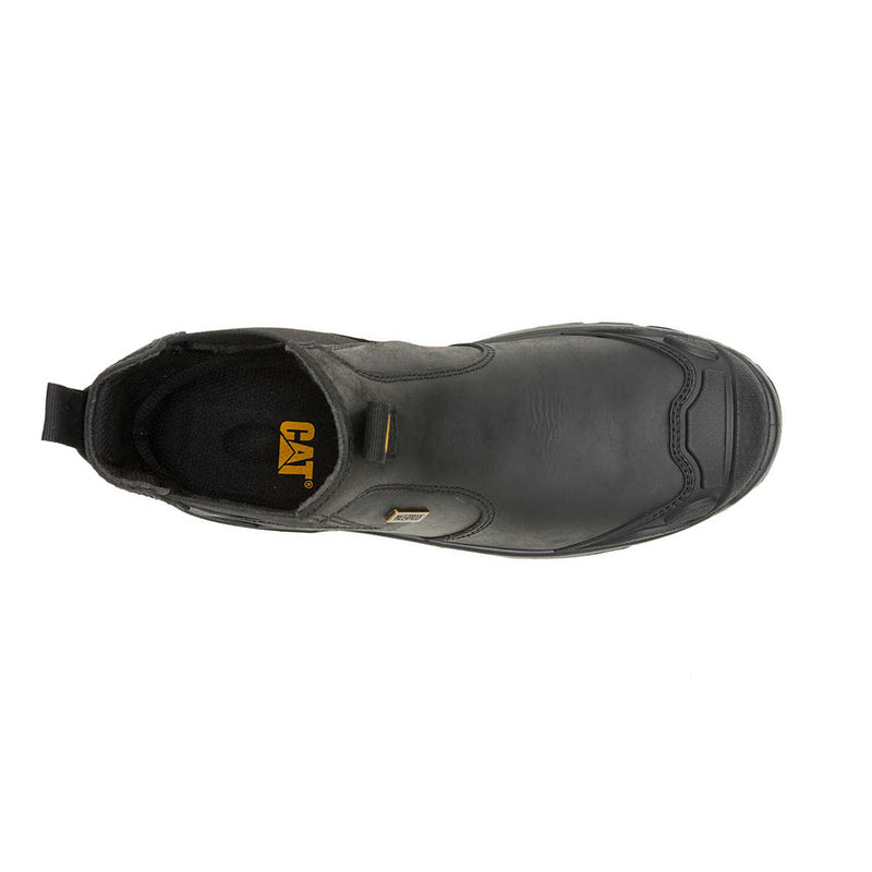 CATERPILLAR Men's Striver XL Chelsea Waterproof Steel Toe Work Boot, Black