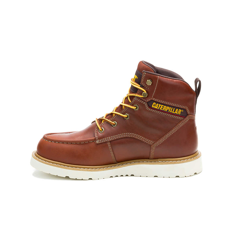 CATERPILLAR Men's Reclaimer Wedge Waterproof Steel Toe Work Boot Brown