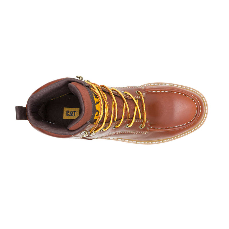 CATERPILLAR Men's Reclaimer Wedge Waterproof Steel Toe Work Boot Brown