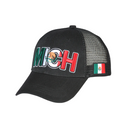 EL GENERAL Men's Mexico Flag Color Embroidery Cap