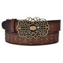 CUADRA Women's Engraved Western Belt BC245