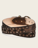 CUADRA Women's Engraved Belt, Brown