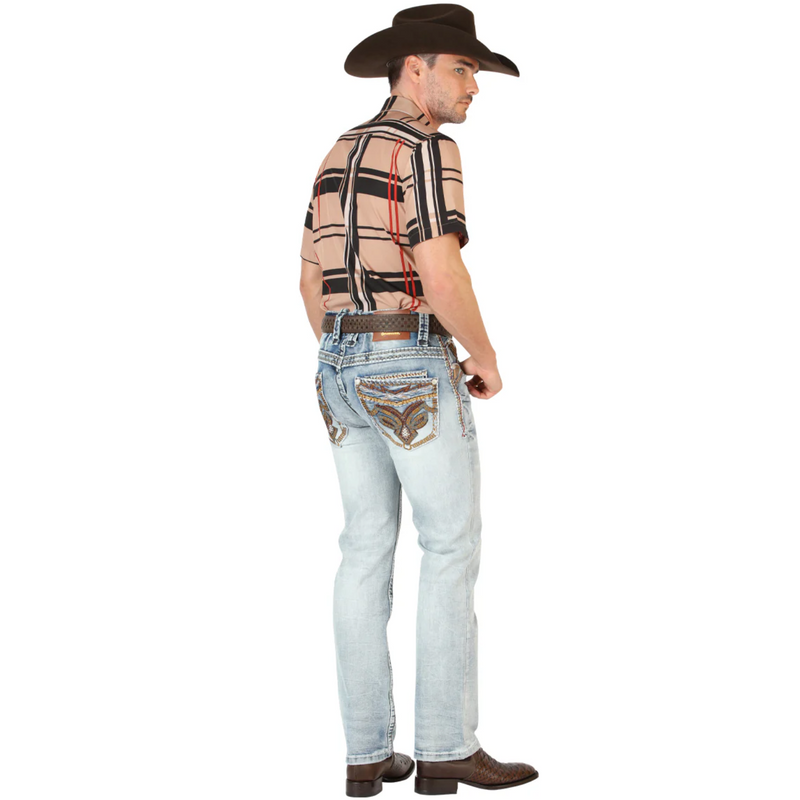 Vaqueros de corte bota premium para hombre CENTENARIO 45531