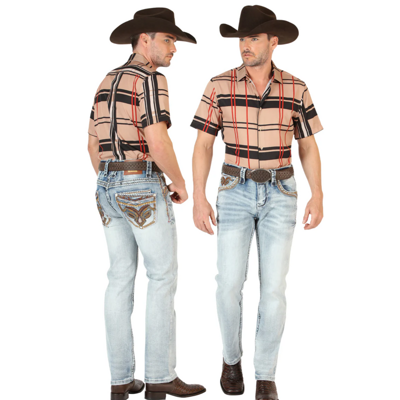 Vaqueros de corte bota premium para hombre CENTENARIO 45531