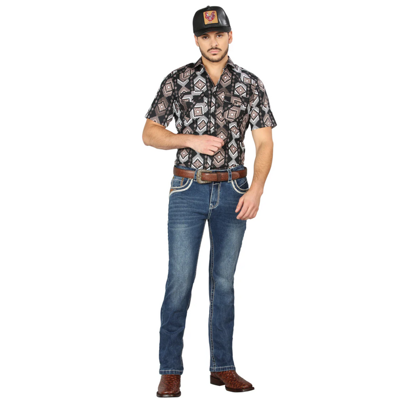 EL CENTENARIO Jeans de mezclilla premium con corte de bota para hombre