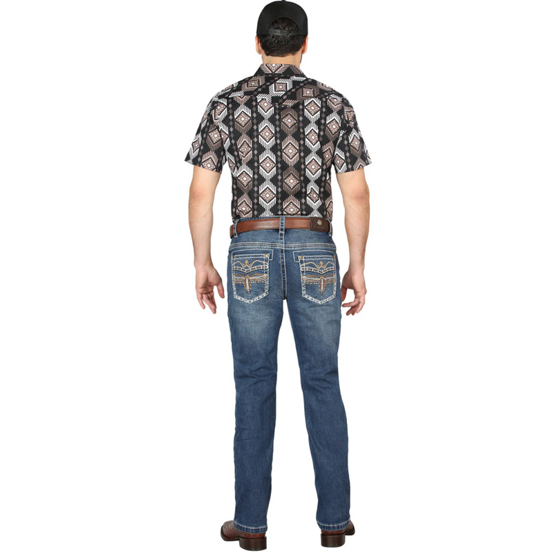 EL CENTENARIO Jeans de mezclilla premium con corte de bota para hombre