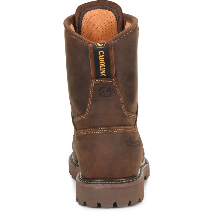 CAROLINA Men's 8 Inch 28 Series Waterproof Composite Toe Work Boot, Brown