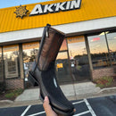 Bota vaquera CUADRA de piel de raya exótica para hombre CU783