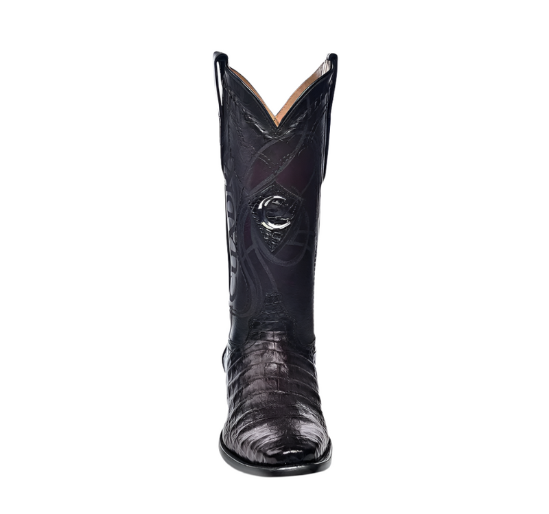 CUADRA Men's Boot Leather Caiman Belly Laser & Embroidery & Woven French Toe CU845