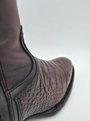 CUADRA Men's Alligator Laser & Zipper J Toe CU861