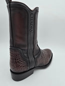 CUADRA Men's Alligator Laser & Zipper J Toe CU861