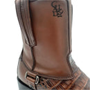 CUADRA Men's Atlantic Paja Fuscus Lomo Belly Leather Western Boot CU936