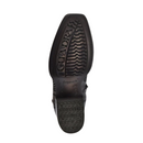 CUADRA Bota vaquera para hombre Crust Tokio Oxford con cremallera láser y tejido, punta cuadrada estrecha, CU969