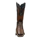 CUADRA Men's Rodeo Genuine Bovine Leather Embroidery & Laser Square Toe Western Boot