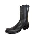 CUADRA Men's Plunge Caiman Laser & Woven Narrow Toe Square Western Boot CU805