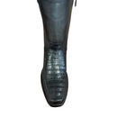 CUADRA Men's Plunge Caiman Laser & Woven Narrow Toe Square Western Boot CU805