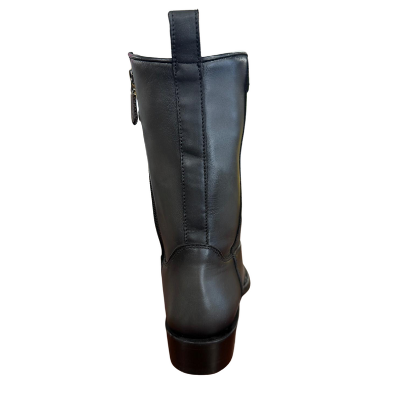 CUADRA Men's Plunge Caiman Laser & Woven Narrow Toe Square Western Boot CU805