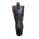 CUADRA Men's Python Laser & Woven Zipper Narrow Square Toe Western Boot CU557